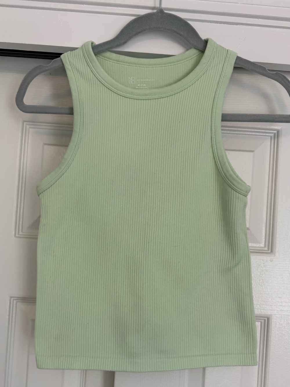 No Boundaries Mint Ribbed Tank Top